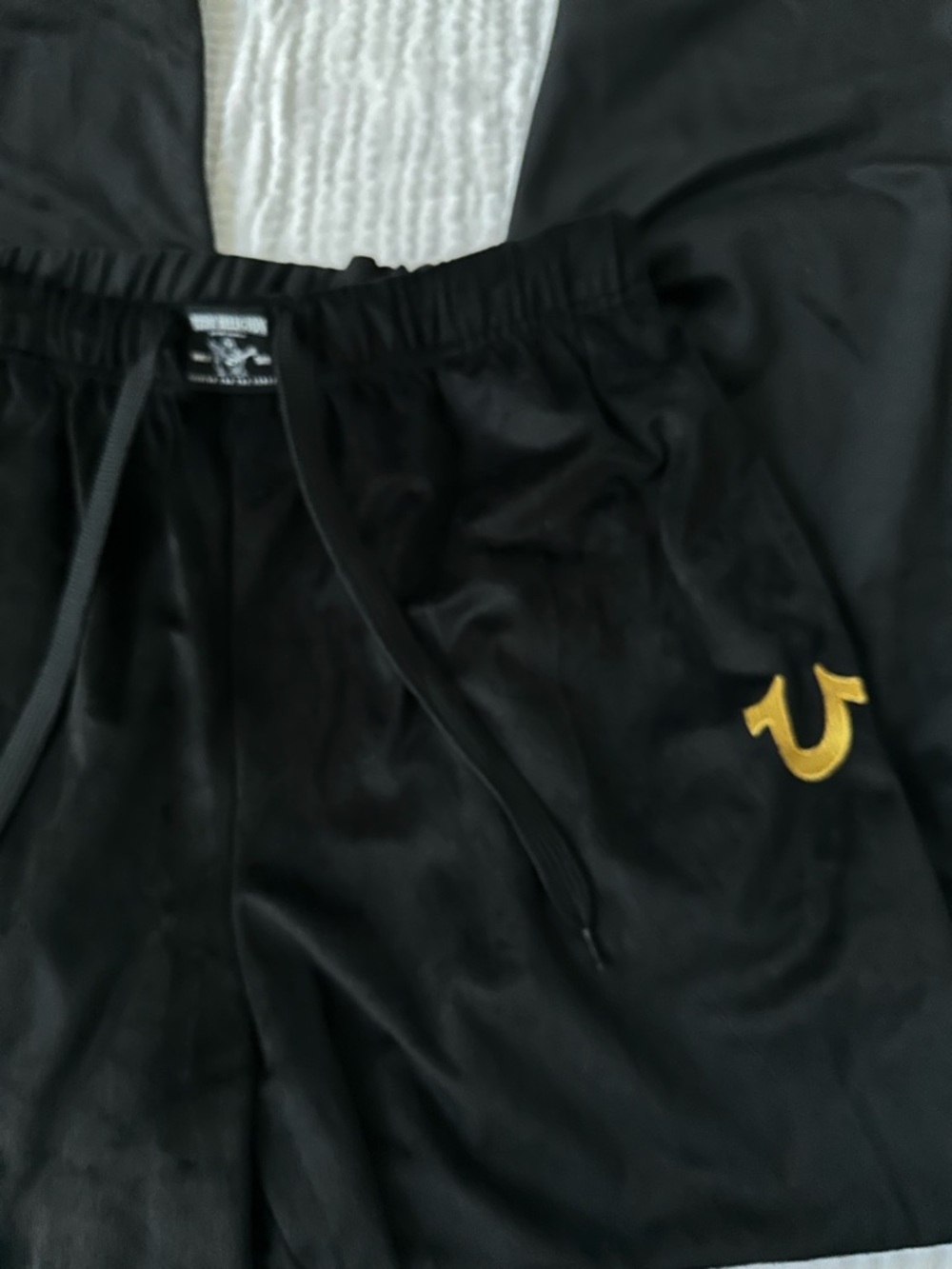 True Religion Black Velour straight-Leg Sweatpants - Picture 8 of 13